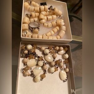 Silpada White Coral Set